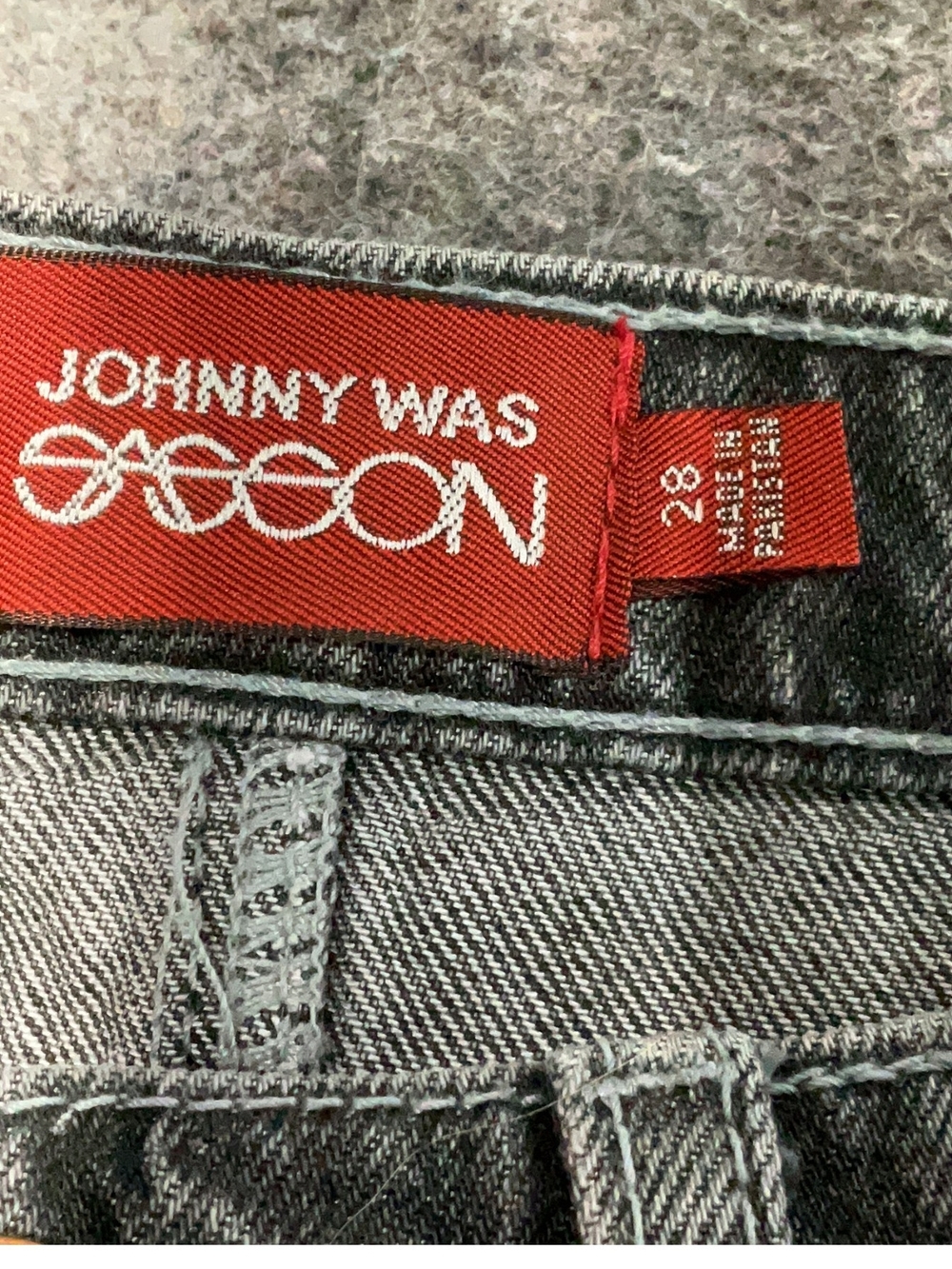 Johnny Was Red Label Grey Denim Jeans